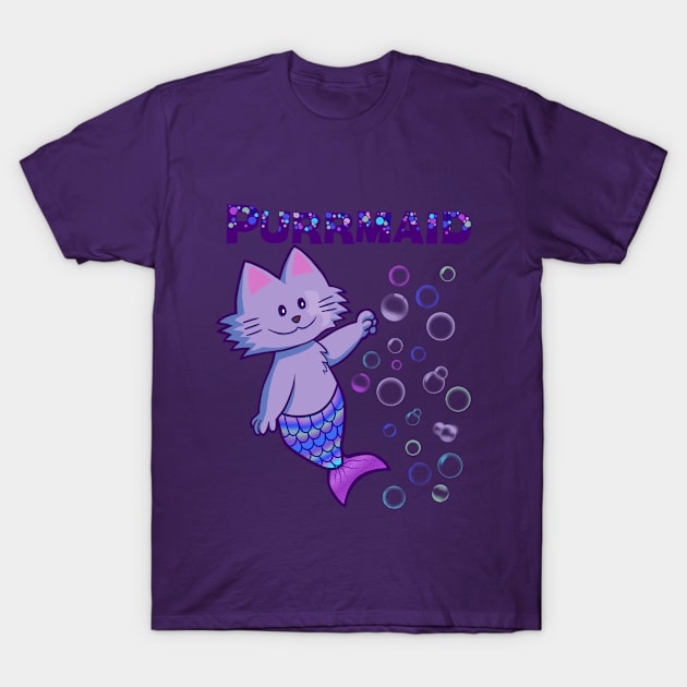 Purrmaid T-Shirt by Deanna